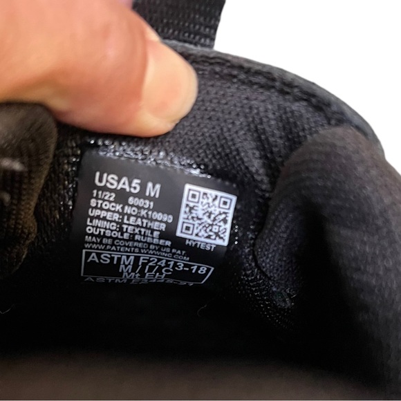 HYTEST Forge Comforssage Slip On Steel Toe Work Safety Shoes Black Size 5M - Picture 9 of 9